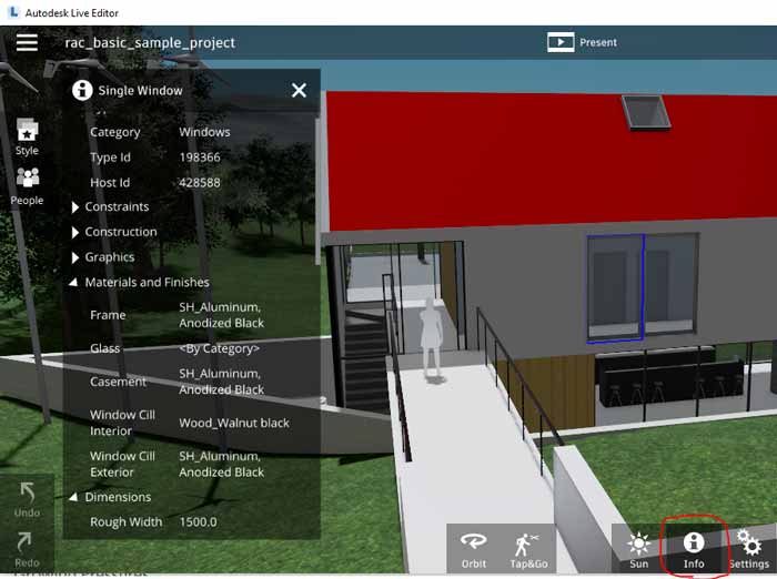 BIM Properties of an Object