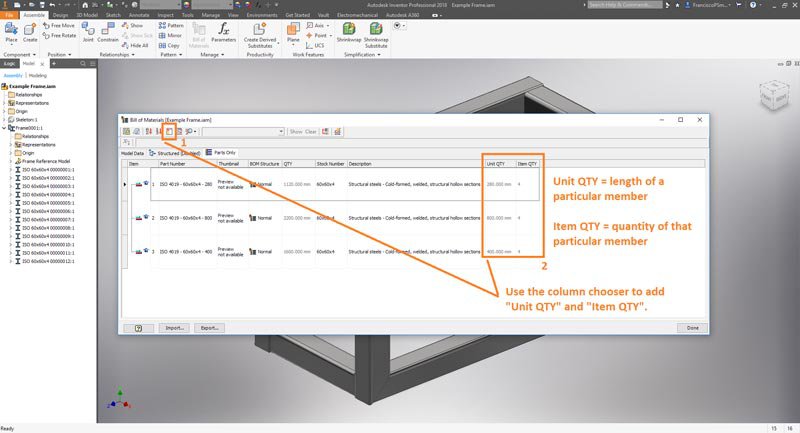 Add Unit Quantity and Item Quantity to BOM