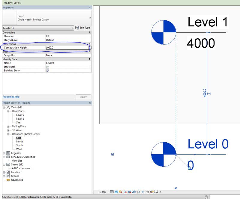 Change Computational Height to Match Enclosed Space