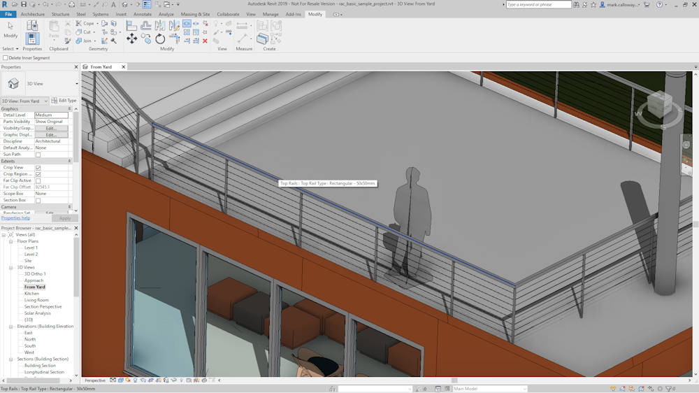 Revit 2019 New Split Railing Feature