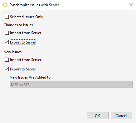 Click OK to Synchronize with Server