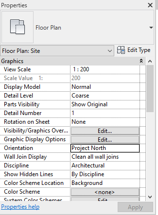 Revit Orientation Property