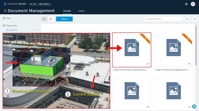 BIM 360 Docs and Earthcam