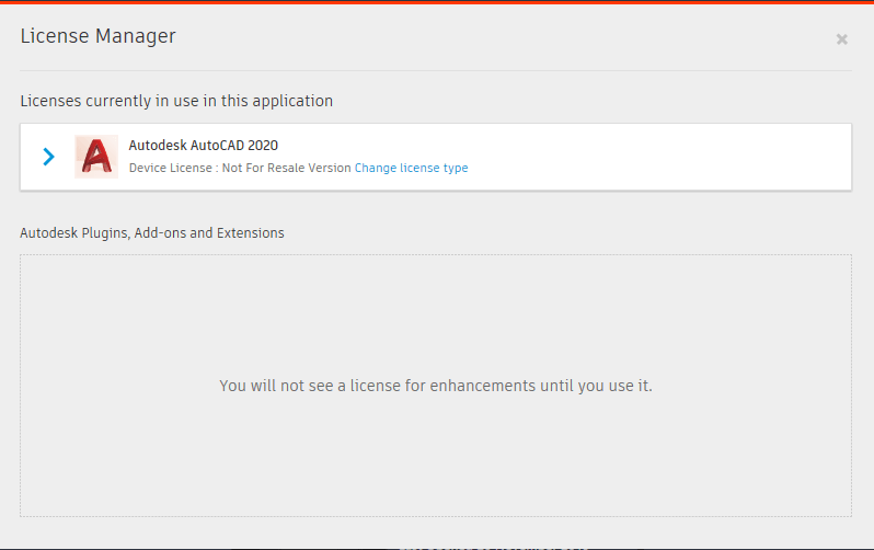 Autodesk License Manager - Change License Type