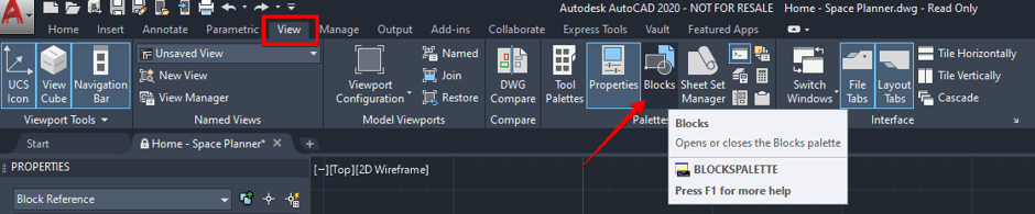 AutoCAD Blocks Palette