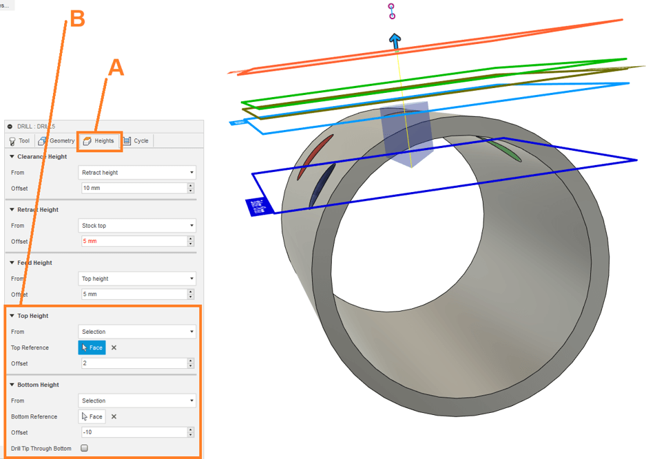 Hole Cutting Heights