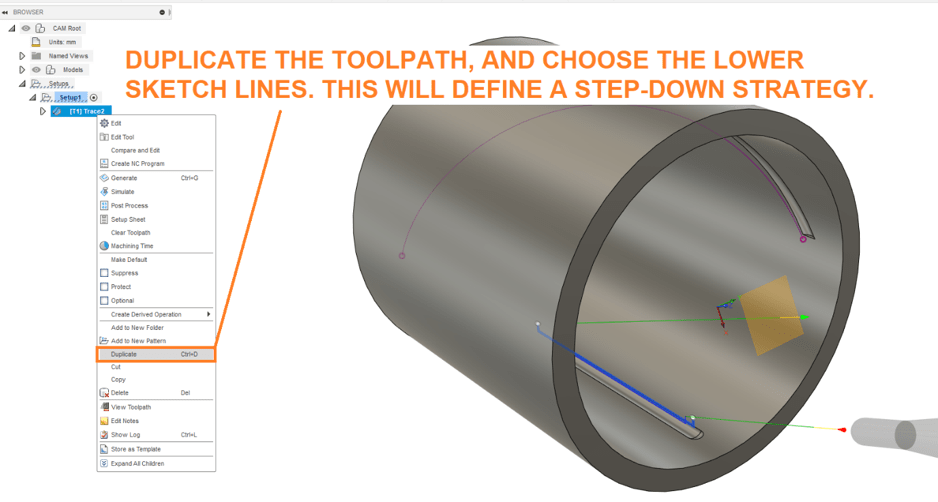 Duplicate Toolpath