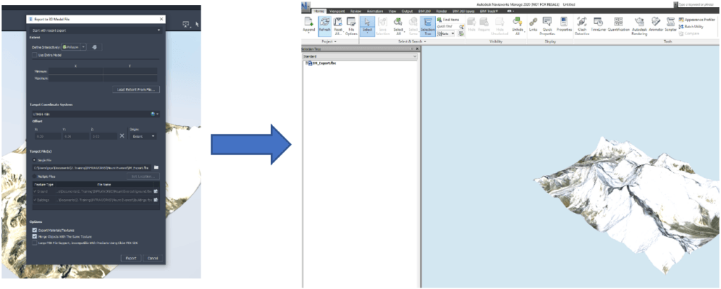 Export to Navisworks