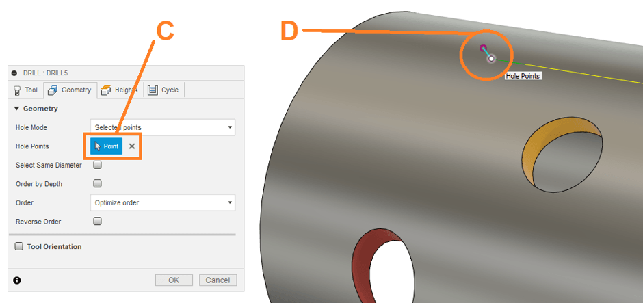 Cutting Hole Points