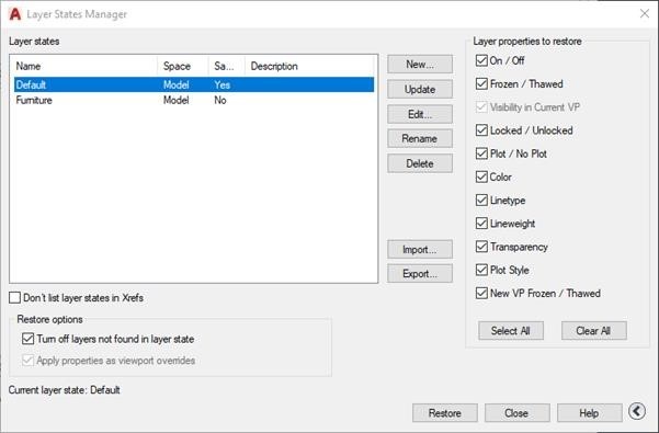 Layer States Manager