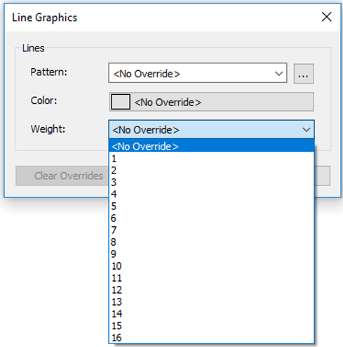 Line Graphics Weight