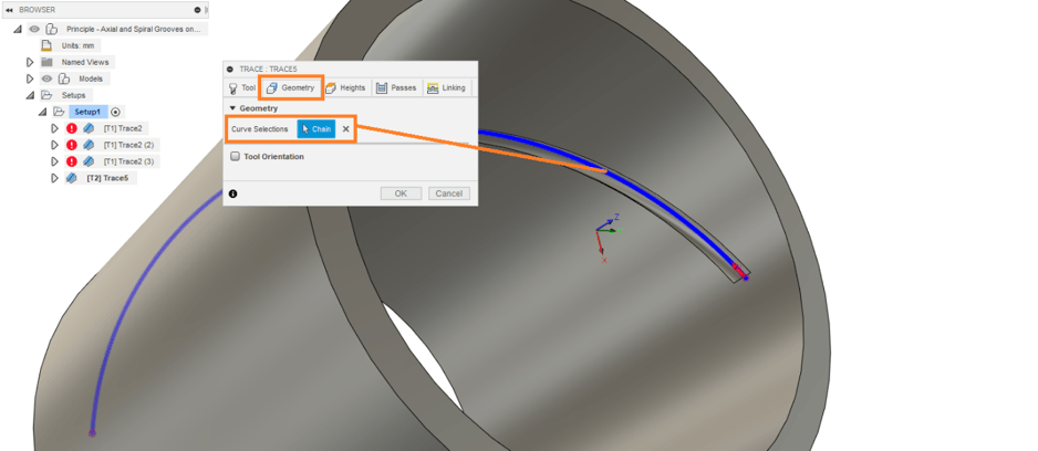 Spiral Cutting Toolpath