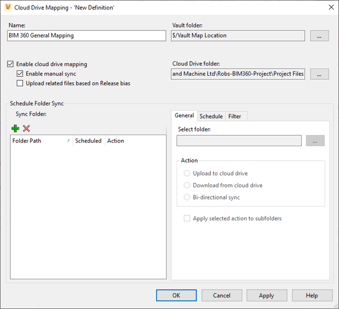 Vault Drive Mapping New Definition