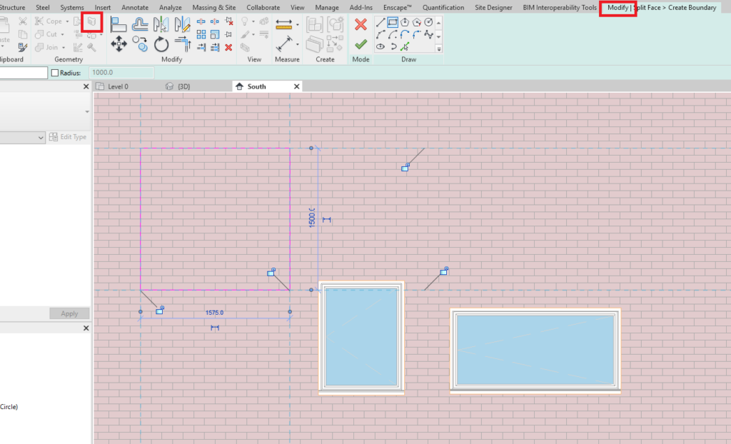 Revit – Split Face – Man and Machine